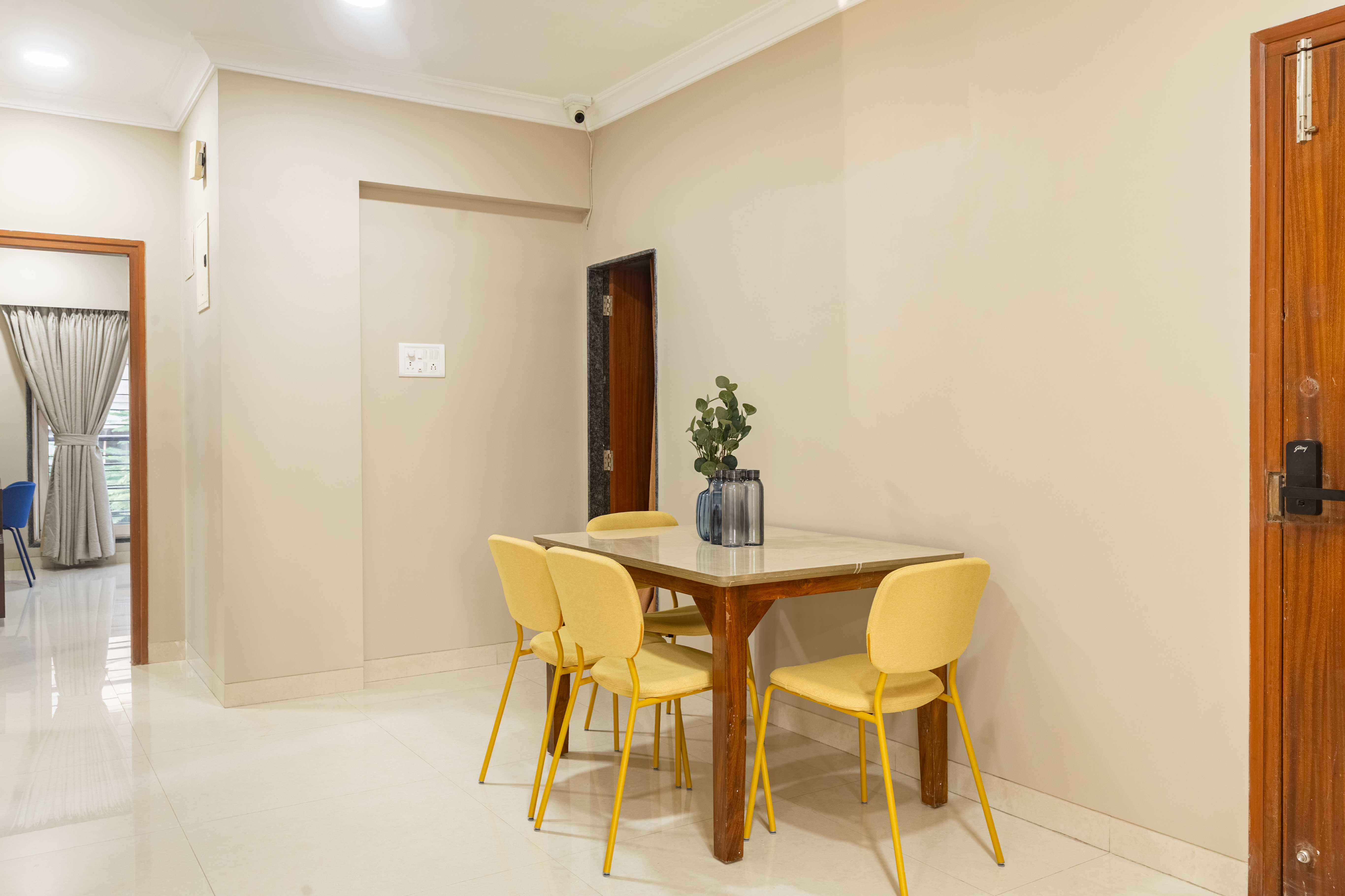 Corporate apartment workspace